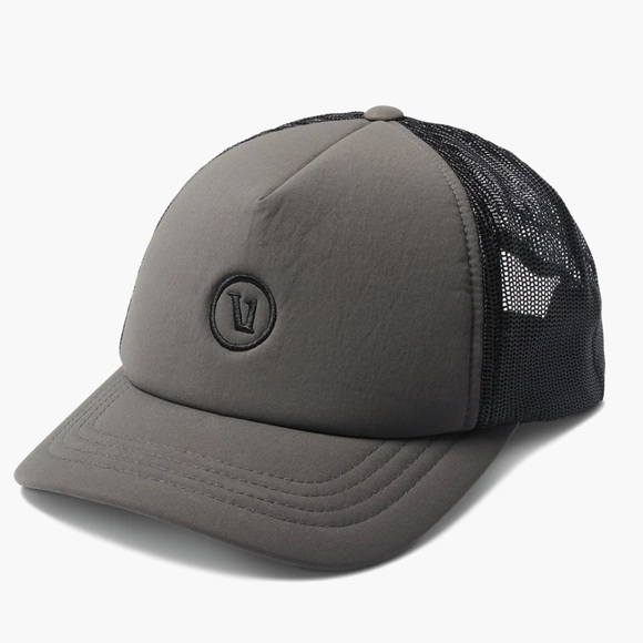 Vuori Foam Trucker Hat Gray and Black Mesh Cap - Picture 1 of 5